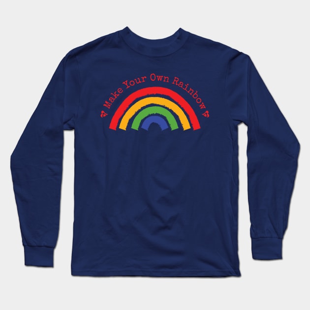 Make Your Own Rainbow Long Sleeve T-Shirt by dkdesigns27